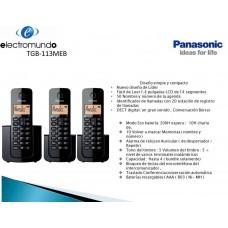 TELEFONO PANASONIC KX-TGB113MEB C 2 EXT
